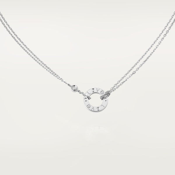 【年内最大級のビッグセール開催！】最大級の大特価★★人気商品Cartier(カルティエ) Love ネックレス、ダイヤモンド2石★LOVE ネックレス 18K