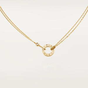 【年内最大級のビッグセール開催！】最大級の大特価★★人気商品Cartier(カルティエ) Love ネックレス、ダイヤモンド2石★LOVE ネックレス 18K