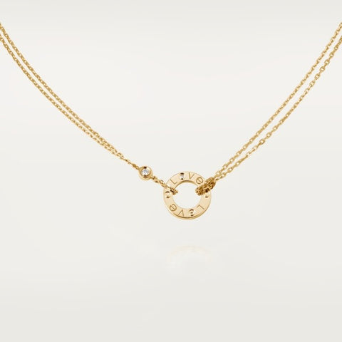 【年内最大級のビッグセール開催！】最大級の大特価★★人気商品Cartier(カルティエ) Love ネックレス、ダイヤモンド2石★LOVE ネックレス 18K